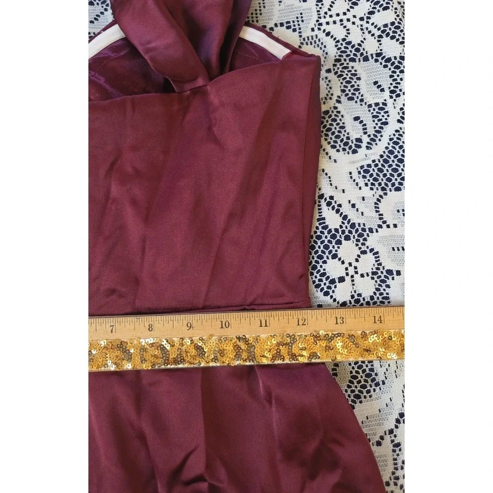 Cabernet Satin Maxi Dress 2 